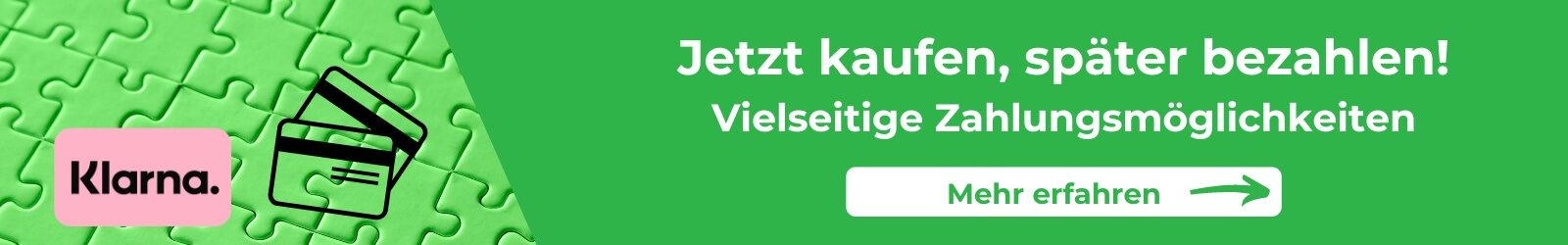 Jetzt kaufen, später bezahlen! Vielseitige Zahlungsmöglichkeiten.